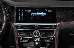 Bentley Flying Spur V8 S Mulliner, karbon, pano, TV