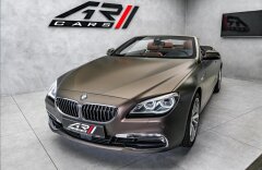 BMW Řada 6 640d cabrio mat, head-up, asistenty, LED, top