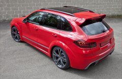 Porsche Cayenne Turbo TechArt Magnum red