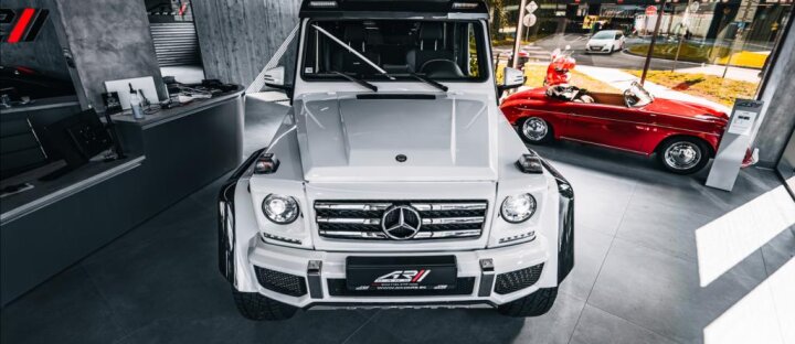 Mercedes-Benz Třídy G 4,0 G500 4x4 2, CARBON, POLARWHITE